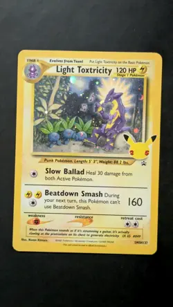 E SWIRL Light Toxtricity SWSH137 SWSH: Sword & Shield Promo Cards Holo - Image 3
