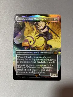 Cloud, Midgar Mercenary (Borderless) (Chocobo Track Foil) Final Fantasy M0564 - Image 1