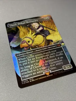 Cloud, Midgar Mercenary (Borderless) (Chocobo Track Foil) Final Fantasy M0564 - Image 2