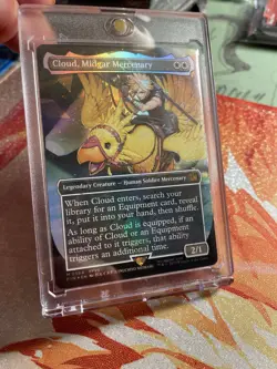 Cloud, Midgar Mercenary (Borderless) (Chocobo Track Foil) Final Fantasy Foil🐥✨ - Image 1
