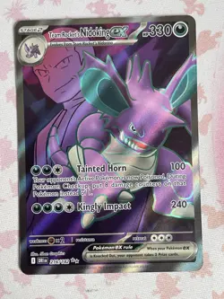 Pokemon TCG Team Rockets Nidoking EX Destined Rivals Card 216/182 NM - Image 1