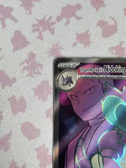 Pokemon TCG Team Rockets Nidoking EX Destined Rivals Card 216/182 NM - Image 2