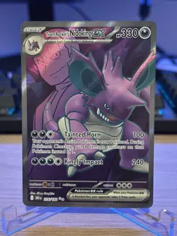 Team Rockets Nidoking ex 216/182 - Destined Rivals Rivals-Pokemon TCG Full Art - Image 1