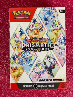 Pokemon Scarlet&Violet Prismatic Evolutions (PRE) Booster Bundle Factory Sealed - Image 2