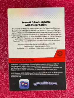 Pokemon Scarlet&Violet Prismatic Evolutions (PRE) Booster Bundle Factory Sealed - Image 3