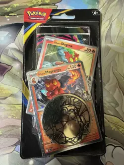 Pokemon TCG Phantasmal Flames Ethan’s Magcargo Checklane Blister Pack Sealed - Image 1