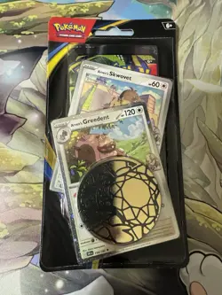 Pokemon TCG Phantasmal Flames Arven’s Greedent Checklane Blister Pack Sealed - Image 1