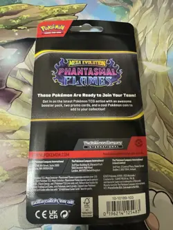 Pokemon TCG Phantasmal Flames Arven’s Greedent Checklane Blister Pack Sealed - Image 2