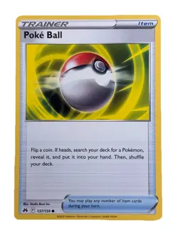 New: 2023 Pokemon TCG Poke Ball 137 Crown Zenith Regular Common - Image 1