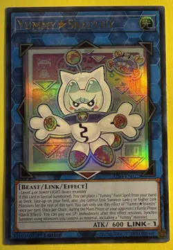 YuGiOh ~ Yummy Snatchy JUSH-EN022 ~ Ultra Rare 1st Edition ~ Pack Fresh - Image 1