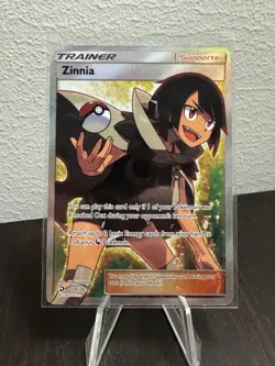 Pokemon TCG Zinnia Full Art Trainer Card 70/70 Dragon Majesty Holo Ultra Rare NM - Image 1