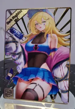 Goddess Story || Dark Magician Girl Gold Metal Card || Yugioh || Waifu Anime - Image 1