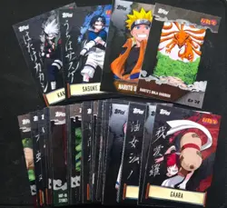 Topps Naruto Nindo 2025 37x Cards Bundle Base Naruto, Sasuke, Kakashi And More - Image 1