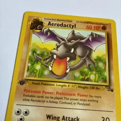 AERODACTYL 16/62 1st Edition Non-Holo Rare Fossil Set - Pokemon Card 1999 NM - Image 3