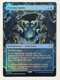 Fraying Sanity Wilds of Eldraine: Enchanting Tales Foil MTG NM - Image 1