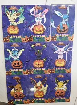 Pokemon Database Halloween Set Eeveeloution Cracked Ice Holo - Image 1