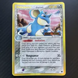 Pokemon Nidoqueen EX Dragon Frontiers TCG Stamped Reverse Holo Card 7/101 NM-LP - Image 1