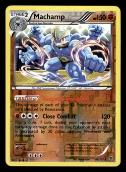 Machamp 49/101 Reverse Holo Plasma Blast Pokemon Card - Image 1