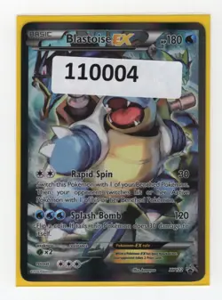 (110004) BLASTOISE EX XY122 Black Star Holofoil Promo Card RED & BLUE COLLECTION - Image 1