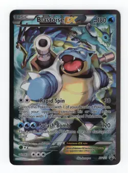 (110004) BLASTOISE EX XY122 Black Star Holofoil Promo Card RED & BLUE COLLECTION - Image 2