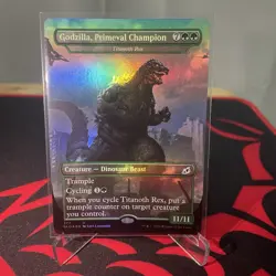 MTG Godzilla Primeval Champion Ikoria: Lair of Behemoths #377 Foil - Image 1