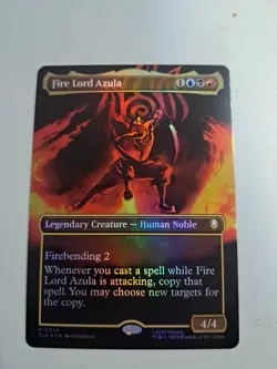 MTG: Fire Lord Azula (Borderless) (Foil) (LP): Avatar: The Last Airbender - Image 1