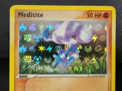 Pokemon TCG Meditite EX Hidden Legends Reverse Holo 66/101 NM - Image 3