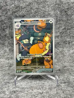 Pokemon Team Rockets Raticate Illustration Rare - 202/182 Destined RIvals - Image 1