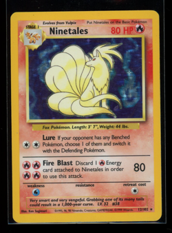 1999 Pokemon Game Holo #12 Ninetails - Image 1