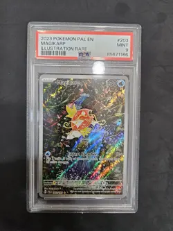 POKEMON PAL EN-PALDEA EVOLVED ILLUSTRATION RARE #203 MAGIKARP PSA 9 - Image 1