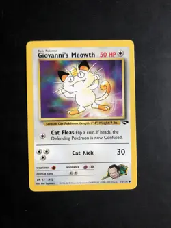 Pokemon TCG - Giovannis Meowth - Gym Challenge - NM - 74/132 - Image 1
