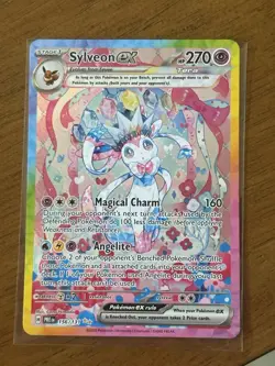 Pokemon Sylveon EX TCG Prismatic Evolutions Holo Rare Card 156/131 SV - Image 1