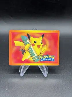 Pikachu Sad Togepi Holo Pokemon Vintage Pocket Monsters Vending Prism Sticker - Image 2