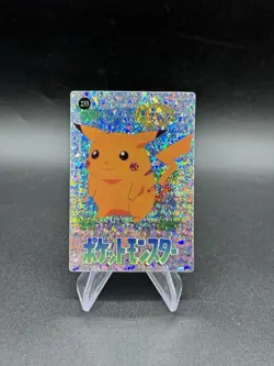 Pikachu Silver Holo Pokemon Vintage Pocket Monsters Vending Prism Sticker 233 - Image 1