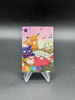 Pikachu Togepi Holo Pokemon Vintage Pocket Monsters Vending Prism Sticker 276 - Image 1