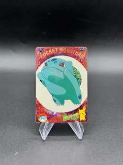 Bulbasaur Holo Pokemon Vintage Pocket Monsters Vending Prism Sticker 340 - Image 1