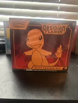 Pokemon Scarlet & Violet Elite Trainer Box Obsidian Flames, 9 Packs, Sealed 820650853913 - Image 1