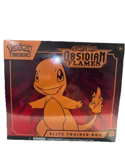 Pokemon 2023 Scarlet & Violet Obsidian Flames Elite Trainer Box Factory Sealed 820650853913 - Image 1