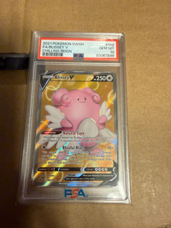 Pokemon TCG Blissey V Full Art (182/198) Chilling Reign (PSA 10) - Image 1
