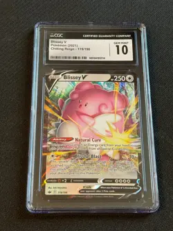 Pokemon Chilling Reign Ultra Rare Blissey V 119/198 CGC 10 Gem Mint - Image 1