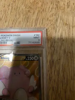 2021 Pokemon Blissey V 182/198 Chilling Reign Full Art FA PSA 9 MINT SWSH TCG - Image 3