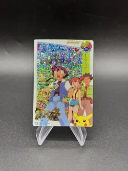 Ash Misty Brock Holo Pokemon Vintage Pocket Monsters Vending Prism Sticker 26 - Image 1