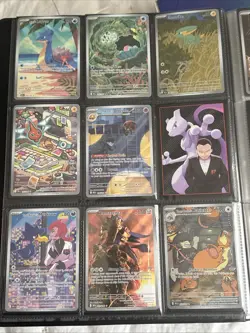 Pokemon Destined Rivals Master Base Set Illustration Sir Binder Lot Moltres 229 - Image 2