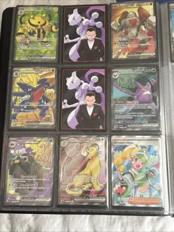 Pokemon Destined Rivals Master Base Set Illustration Sir Binder Lot Moltres 229 - Image 4