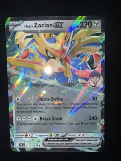 Pokemon Card SV09 Journey Together 111/159 Hop's Zacian EX RARE NM - Image 1