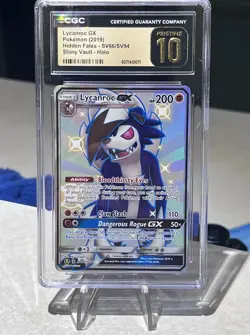 Lycanroc GX SV66/SV94 - Hidden Fates: Shiny Vault CGC 10 PRISTINE LOW POP - Image 1