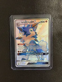 Lycanroc GX SV67/SV94 Full Art Shiny Vault Hidden Fates Pokemon Card TCG - NM - Image 1