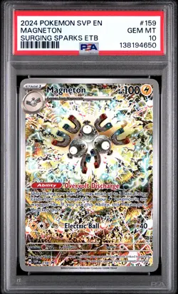 Magneton Pokemon Svp En-Sv Black Star Promo 159 NM PSA 10 - Image 1