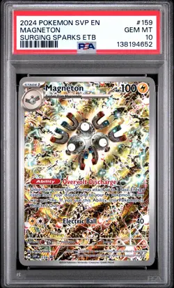 Magneton Pokemon Svp En-Sv Black Star Promo 159 NM PSA 10 - Image 1