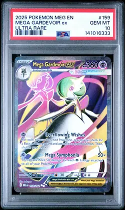 2025 POKEMON MEG EN-MEGA EVOLUTION ULTRA RARE #159 MEGA GARDEVOIR EX PSA 10 - Image 1